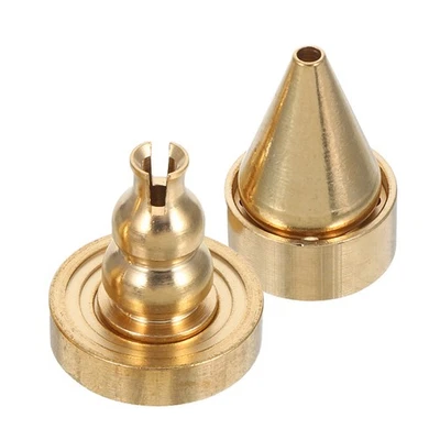  Porta incenso a spirale in ottone da 4 pezzi - Bruciatore a bastoncino con cono - Immagine 1 di 4