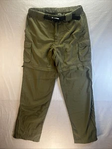 Boy Scouts of America Pants Mens Medium Belted Green Switchback Convertible Zip - Picture 1 of 23