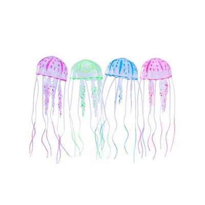  4 PCS Künstliche Qualle Aquarium Dekorationen Aquariumdekoration - Bild 1 von 4
