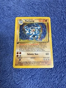Pokemon TCG Machamp 8/102 1st Edition Base Set Holo Rare VLP - Picture 1 of 2