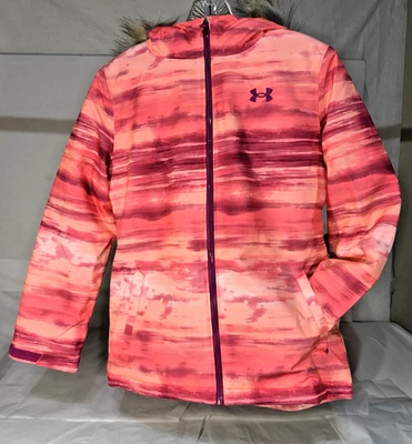 Nueva chaqueta acolchada con capucha Under Armour niños niñas UA Laila de piel sintética talla L juvenil Foto 1 de 4