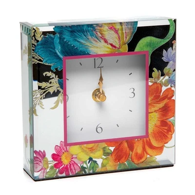 Nuevo reloj de escritorio Mackenzie-Childs Flower Market reflejos Foto 1 de 2