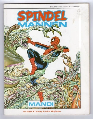 1986 Marvel novela gráfica #22 Bernie Wrightson Spider-Man raro clave grial Suecia Foto 1 de 2