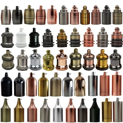 Vintage Industriale Lampada Portalampada Luce Rétro Edison E27 Montaggio - Immagine 1 di 4