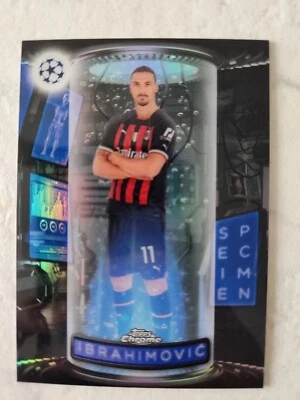 Zlatan Ibrahimovic 2022-23 Topps Chrome UEFA Soccer Specimen Insert AC Milan - Image 1 of 2