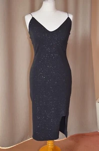 schwarzes Abendkleid mit Glitzer Gr. M - Bild 1 von 7