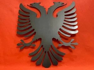 INCREDIBILE AQUILA ENORME ALBANIA ACCIAIO KOSOVO ALBANIA METALLO AQUILA SHQIPONJE AQUILA - Foto 1 di 8