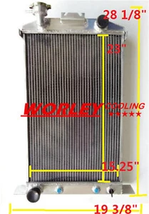 Radiador de aluminio para autos Ford 1937 1938 1939 con motor 302 5L SB V8 AT/MT nuevo - Imagen 1 de 4