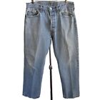 Vintage Mens Levi's Jeans 33x28 1990s Sky Fade Buttonfly Jeans 33x28 -TRASHED