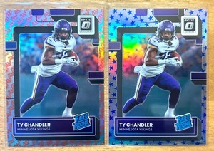 2022 Donruss Optic - Ty Chandler - 100 One Hundred Emoji Prizm SSP 💯 + Stars