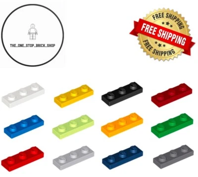 LEGO 1 x 3 Plate ( 10 Pack ) 3623 Choose Colour NEW FREE P&P