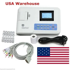 NEW 1- channel 12-lead Electrocardiograph ECG EKG Machine FDA/CE APPROVED - Picture 1 of 1