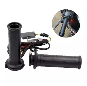 7/8" Motorcycle Heated Grips With Switch 122*F to 158*F Open End Grip - Picture 1 of 7
