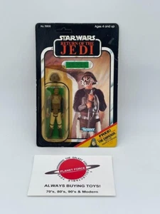 1983 Lando Skiff MOC 65 Back ROTJ Jedi Star Wars figura - Imagen 1 de 3