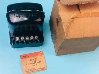 MG MORGAN ROVER Lucas 37182 12 Volt Control Box Voltage Regulator Genuine NOS - Image 1 of 4