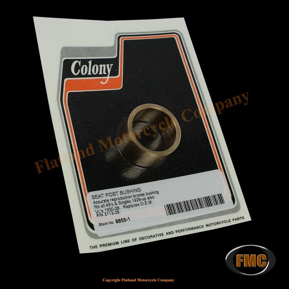 Colony 8859-1, Seat Post Bushing, 1929-1973--45's, 1929-1936 VL, P/N 47581-29 - Изображение 1 из 1