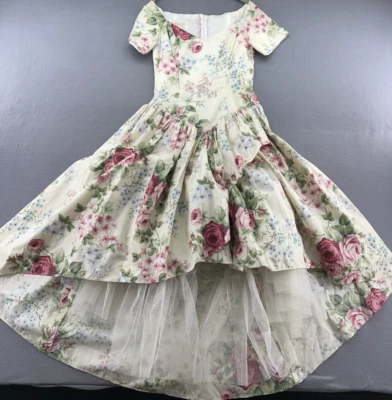 Vestido Loralie De Colección Para Mujer Talla 10 Cottagecore Estampado Floral Southern Belle Tul Foto 1 de 4