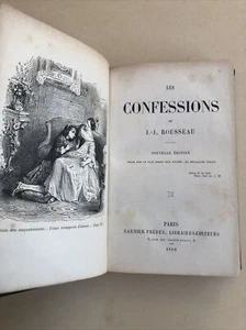 Les Confessions de J. J. Rousseau Paris 1886 - Bild 1 von 8