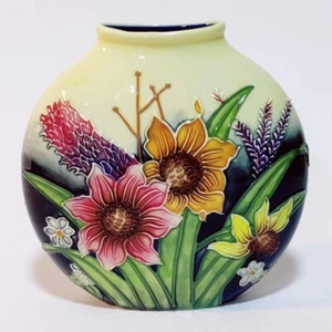 Old Tupton Ware - Summer Bouquet Design - Round Flat Vase - Picture 1 of 3