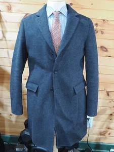 Jil Sander RECENT Virgin Wool Gray Overcoat Made Italy 50EU 40US - Picture 1 of 6
