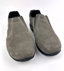 Merrell Jungle Moc scarpe slip-on nabuk marrone chiaro donna US 5,5 scamosciate escursionismo NUOVE - Foto 1 di 9