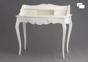 Bureau blanc cassé Apolline bois 100x53 cm - Imagen 1 de 3