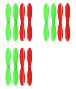 Cheerson CX-30w Green Red Propeller Blades Propellers Props 3 Pack - Picture 1 of 2