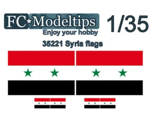 FC Model Trend Water-slide Decal for 1/35 Adaptable Flags Syria - Picture 1 of 1