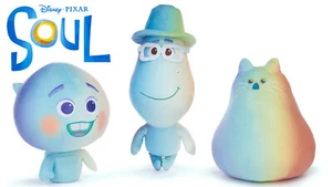 Disney Pixar Soul Movie Plush 22 Joe Gardner Mr Mittens Cat Toys Ghost 12 Inch - Picture 1 of 8