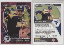 2021 Panini Prizm Draft Picks Burgundy Cracked Ice /23 Jackson Wolf #PDP129