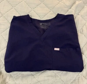 Figs Plus Size Catarina One Pocket Top - Navy / Size 4X - Picture 1 of 3