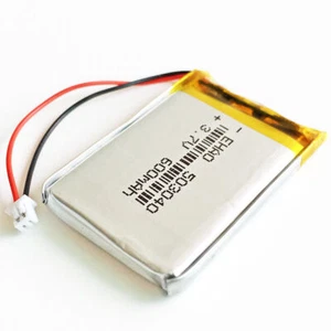 503040 3.7V 600mAh Lipo Rechargeable Battery JST 1.25mm 2Pin Plug For GPS Camera - Picture 1 of 7