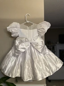 ball gown short mini puff sleeves bowknot girls pageant dresses  - Picture 1 of 2