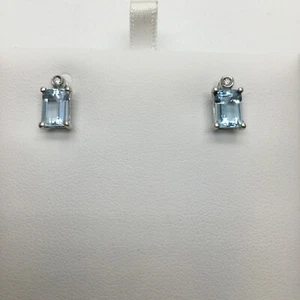 ORECCHINI BIESSE gioielli con acquamarina, diamanti e oro bianco 18 Kt O.7X5/OT - Foto 1 di 1