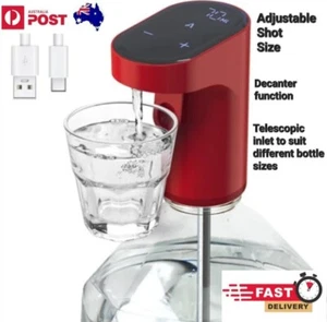 Digital Automatic Shot and Wine Dispenser Type C Rechargeable Redsack Red Black - Picture 1 of 6