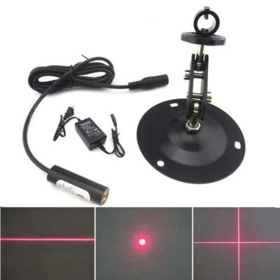 Q-BAIHE 650nm 5mW 12x40mm 12V Adjustable Red Dot Line Cross Module 24V Laser Locator