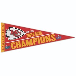 Super Bowl 58 Champions Kansas City Chiefs LVIII 12x30 Premium Pennant