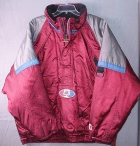 NHL Colorado Avalanche Winter Coat Men’s XL Vintage Starter Pullover Half Zip - Picture 1 of 11