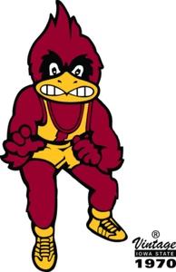 Iowa State Cyclones Vinyl Decal 6 Inch Wrestling - Picture 1 of 1