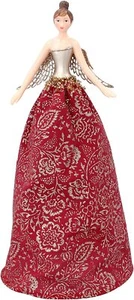 Gisela Graham Red & Gold Large Fairy Christmas Tree Topper - Festive Decoration - Picture 1 of 1