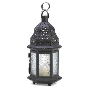 Clear Glass Moroccan Lantern - Picture 1 of 5