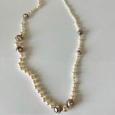 Auténtico collar de perlas grandes mujer Chanel Foto 1 de 4