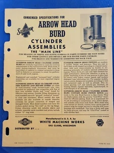 Condensed Specifications for Arrowhead Burd Cylinder Assemblies - 1959 F - Bild 1 von 7