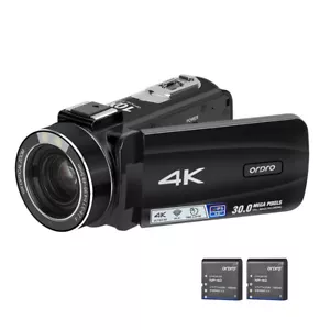 ORDRO 4K 30MP WiFi Digital Video Camera Camcorder DV Recorder Auto Focus M5N5 - Picture 1 of 12