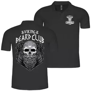 Herren Poloshirt Polohemd Sons of Odin Viking Beard Club Wikinger vikings bart - Bild 1 von 13
