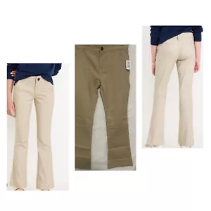 Old Navy Khaki Size 12 Plus Stretch Bootcut Girls Adjustable Waist Pant Girls - Picture 1 of 9