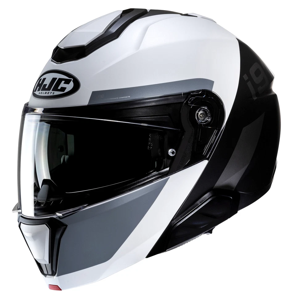 HJC i91 Bina Modular Sunscreen Motorcycle Helmet Gray XS S M L XL 2XL DOT USA BK - Image 1 of 3