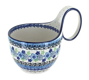 Blue Rose Polish Pottery Eliza Soup Mug - Picture 1 of 1