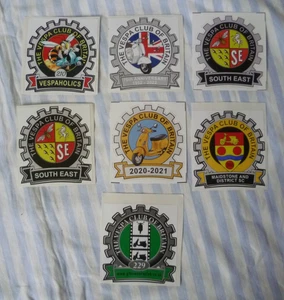 The Vespa Club of Britain Cog Stickers Scooter Set of 7 - LOOK! - Picture 1 of 1