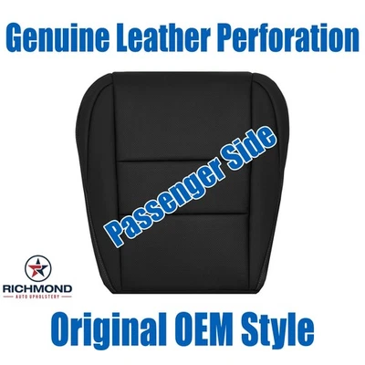 Cubierta de asiento de cuero genuino negra para 15-21 Lexus NX200t NX300 - parte inferior del pasajero Foto 1 de 4